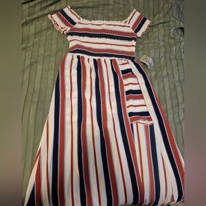 Striped Womens Romper/Dress Combo!